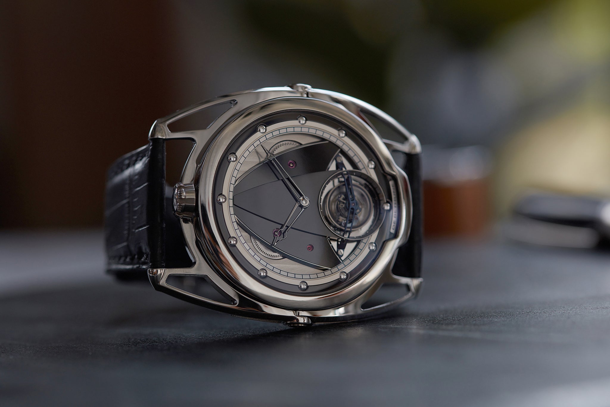 collect independent watchmaker De Bethune DB28T tourbillon titanium time-only watch from independent watchmaker for sale online at A Collected Man London UK specialist of rare watches