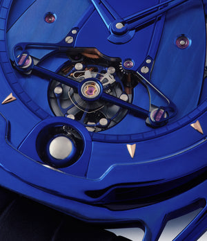 blue dial De Bethune DB28 Kind of Blue titanium rare limited edition independent watchmaker for sale at A Collected Man London UK specilaist of rare watches