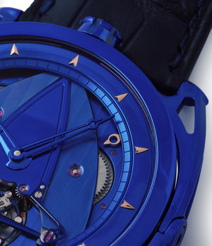 DB28 De Bethune Kind of Blue titanium rare limited edition independent watchmaker for sale at A Collected Man London UK specilaist of rare watches