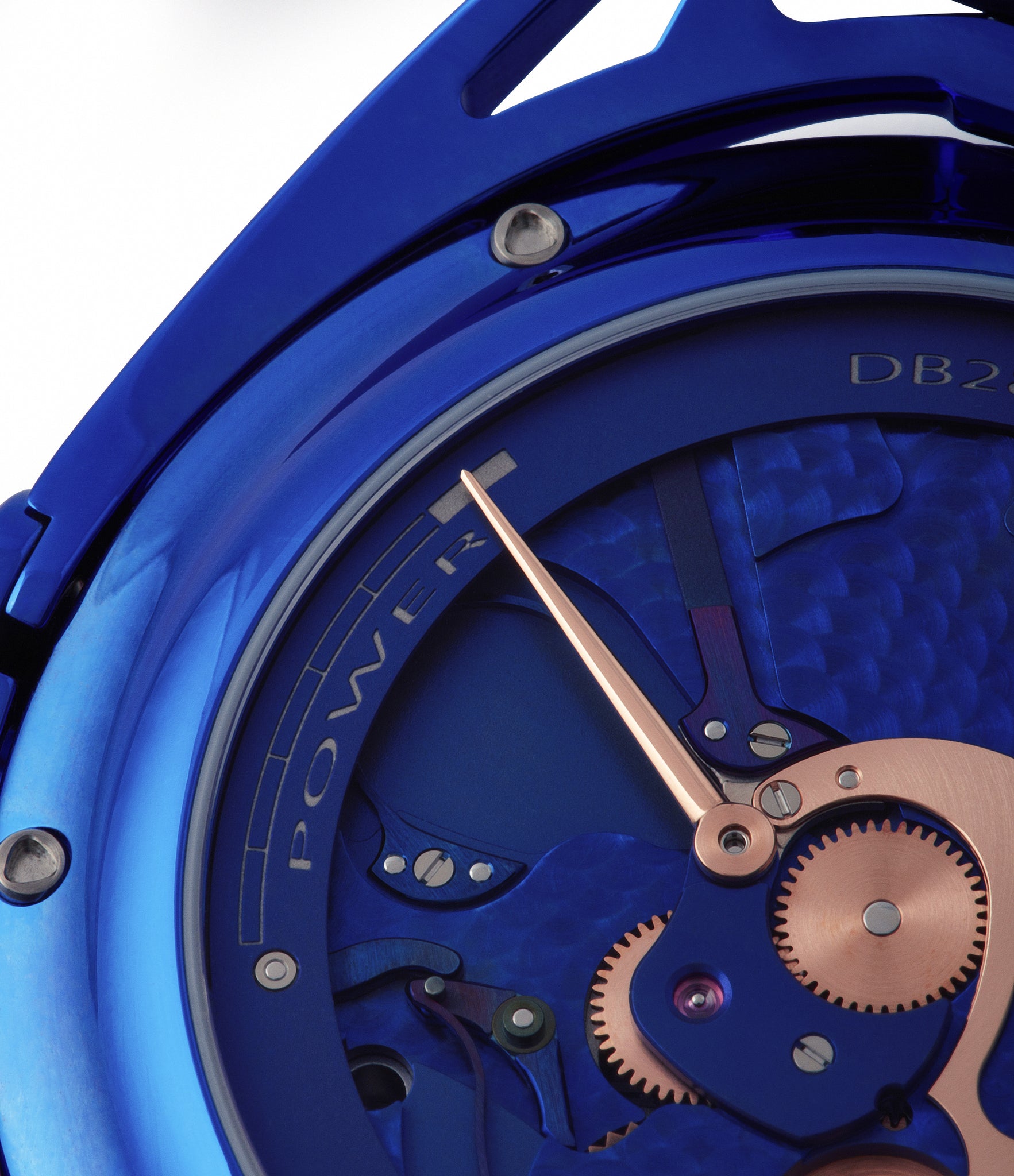 blue movement De Bethune DB28 Kind of Blue titanium rare limited edition independent watchmaker for sale at A Collected Man London UK specilaist of rare watches