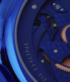 blue calibre De Bethune DB28 Kind of Blue titanium rare limited edition independent watchmaker for sale at A Collected Man London UK specilaist of rare watches