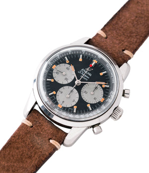 steel Enicar Sherpa Graph 300 MKIII Jim Clark vintage chronograph watch at A Collected Man London UK specialist of rare watches