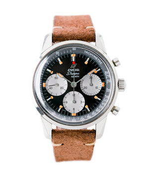 buy vintage Enicar Sherpa Graph 300 MKIII Jim Clark steel chronograph watch at A Collected Man London UK specialist of rare watches