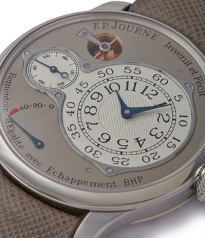 Remontoire d'Egalité F. P. Journe Chronometre Optimum 40mm platinum pre-owned dress watch for sale at A Collected Man London