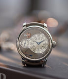 shop pre-owned F. P. Journe Chronometre Optimum 40mm platinum pre-owned dress watch for sale at A Collected Man London