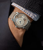 dead-beat seconds remontoire F. P. Journe Chronometre Optimum 40mm platinum pre-owned dress watch for sale at A Collected Man London