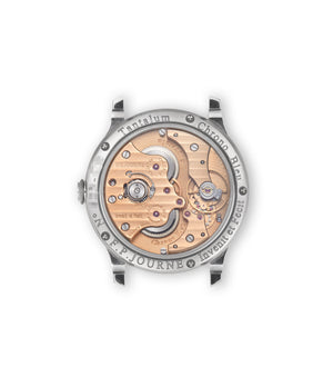 caseback F. P. Journe Chronomètre Bleu W1530 Tantalum preowned watch at A Collected Man London