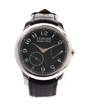buy F. P. Journe Chronometre Souverain Black Label 40 mm platinum for sale online at A Collected Man London online specialist of independent watchmakers