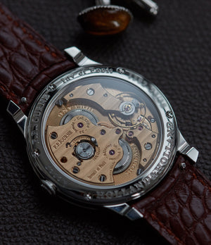 Cal. 1304 Journe Holland&Holland Chronometre Limited Edition 66 watches Damascus  steel gun barrel dial for sale online A Collected Man London specialist independent watchmakers
