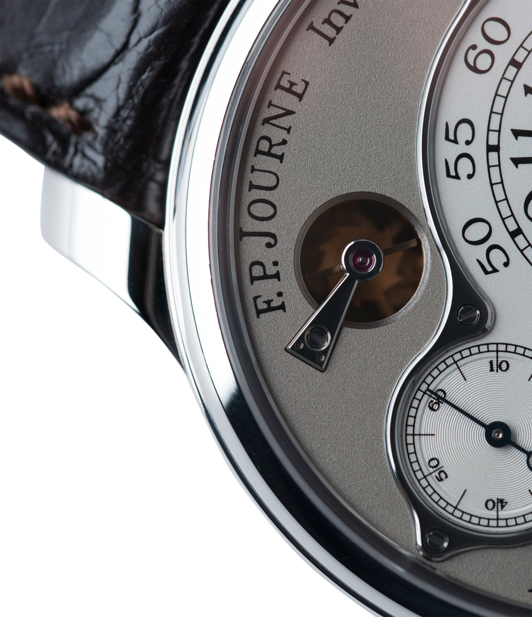 one-second rementoir d'egalité system F. P. Journe Chronometre Optimum platinum rare watch for sale online at A Collected Man London approved retailer of independent watchmakers