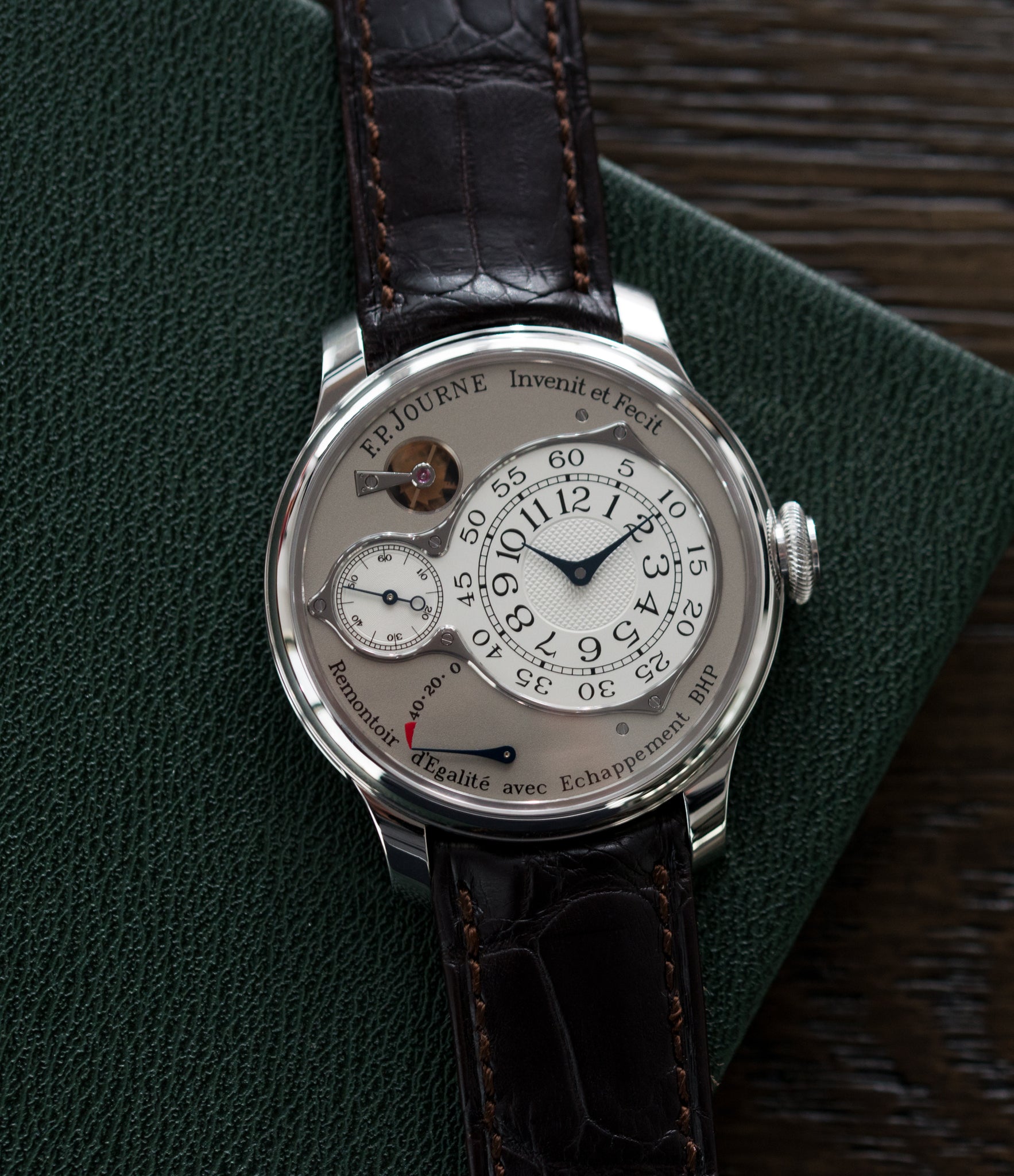 shop F. P. Journe Chronometre Optimum platinum rare watch for sale online at A Collected Man London approved retailer of independent watchmakers