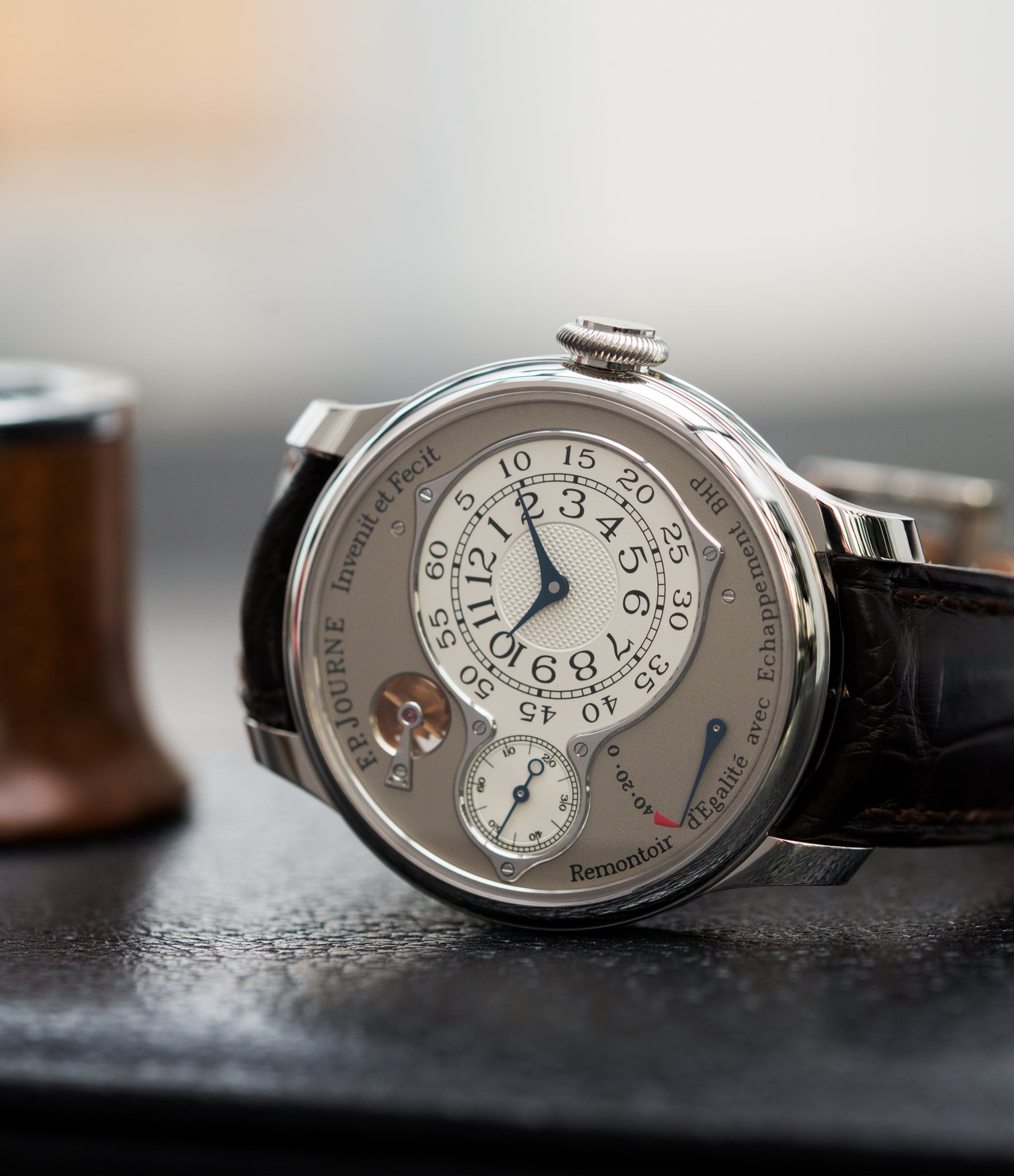 platinum preowned F. P. Journe Chronometre Optimum platinum rare watch for sale online at A Collected Man London approved retailer of independent watchmakers