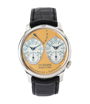 buy F. P. Journe Chronomètre à Résonance Steel 38 mm Limited Edition Set of 5 watches for sale online at A Collected Man London approved UK retailer independent watchmakers