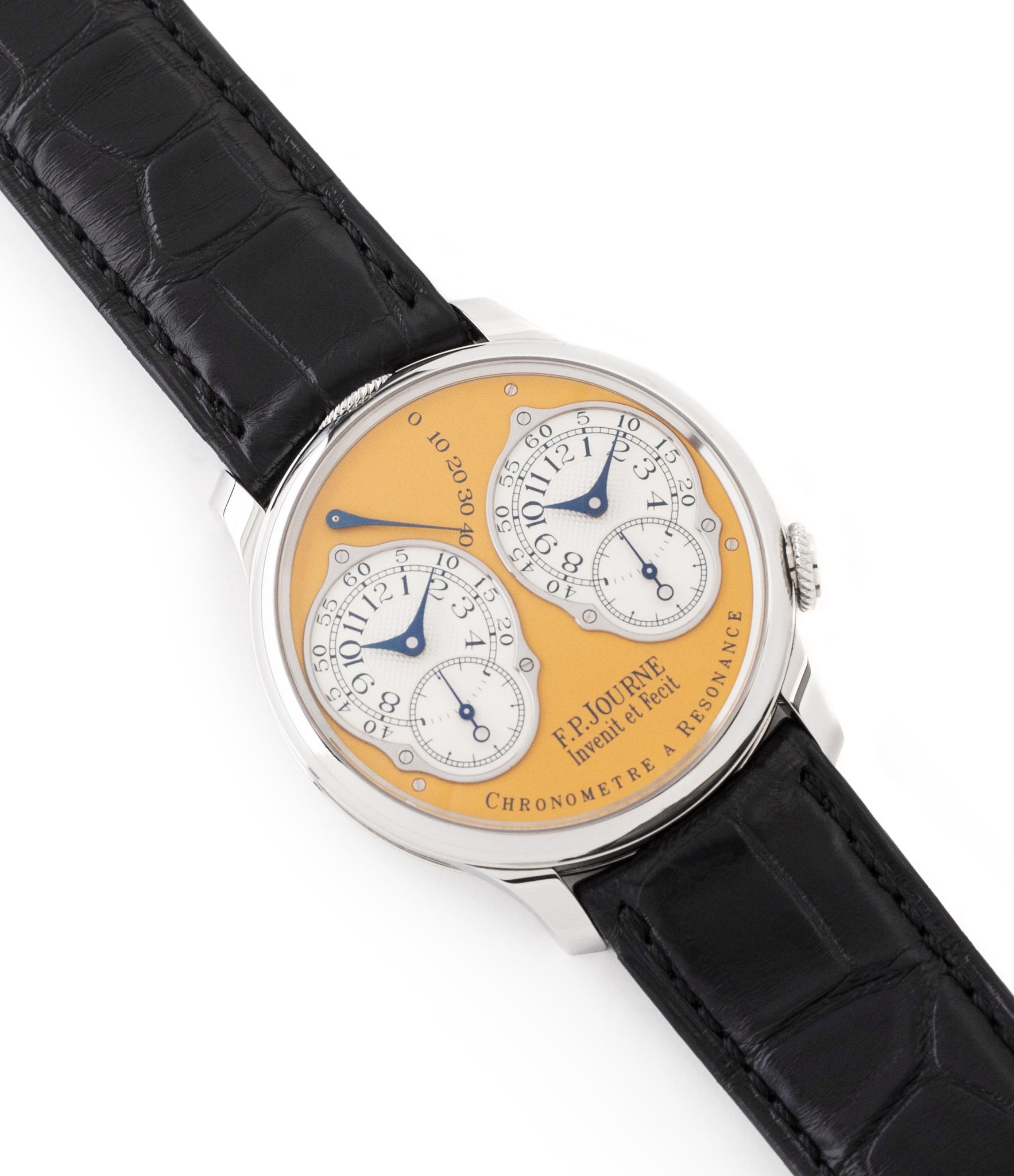 for sale F. P. Journe Chronomètre à Résonance Steel 38 mm Limited Edition Set of 5 watches for sale online at A Collected Man London approved UK retailer independent watchmakers