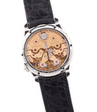 Cal. 1499 manual-winding F. P. Journe Chronomètre à Résonance Steel 38 mm Limited Edition Set of 5 watches for sale online at A Collected Man London approved UK retailer independent watchmakers