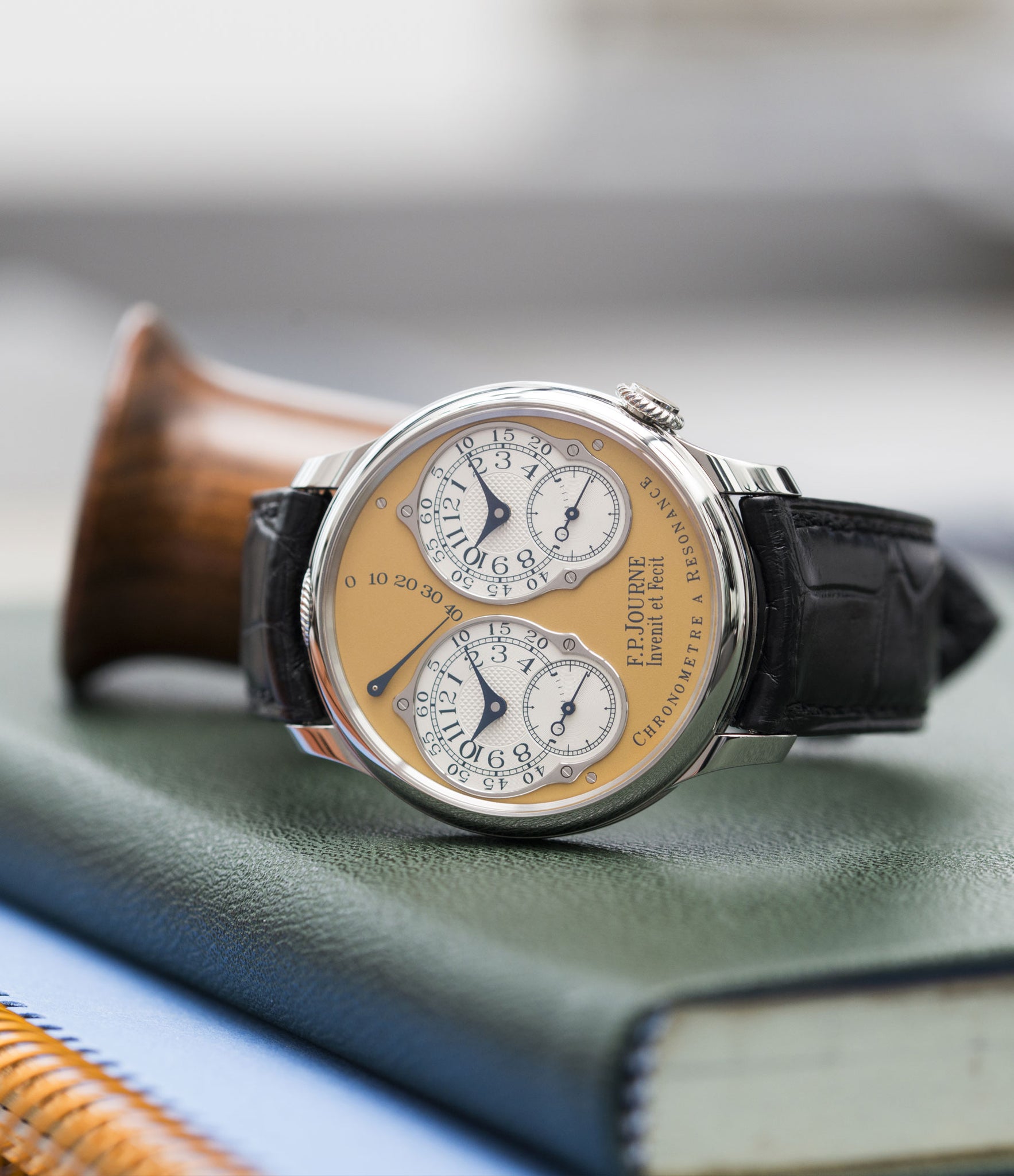 selling F. P. Journe Chronomètre à Résonance Steel 38 mm Limited Edition Set of 5 watches for sale online at A Collected Man London approved UK retailer independent watchmakers