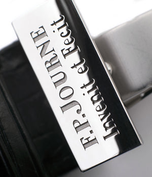 steel deployant clasp F. P. Journe Octa Automatique 38 mm steel limited edition dress watch for sale online at A Collected Man London UK approved seller of independent watchmakers