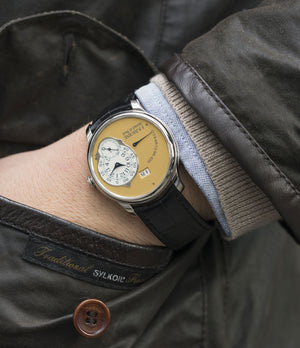 rare limited edition wristwatch F. P. Journe Octa Automatique 38 mm steel limited edition dress watch for sale online at A Collected Man London UK approved seller of independent watchmakers