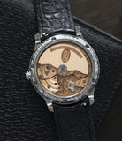 1300.3 manual-winding automatic F. P. Journe Octa Automatique 38 mm steel limited edition dress watch for sale online at A Collected Man London UK approved seller of independent watchmakers