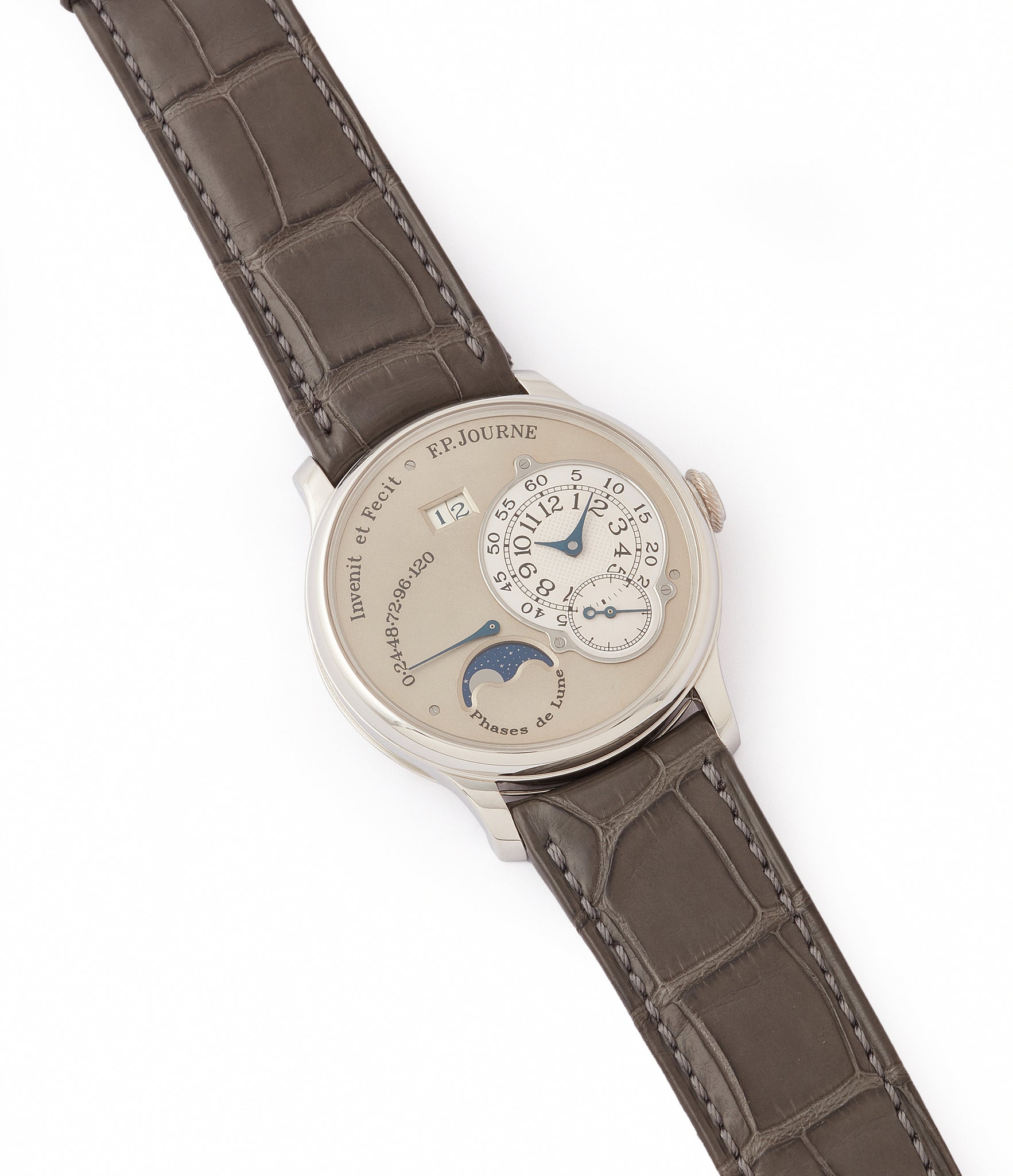 sell F. P. Journe Octa Lune 061-03L early brass movement platinum rare watch for sale online at A Collected Man London specialist of independent watchmakers