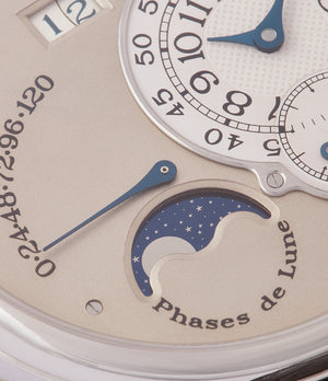 moonphase F. P. Journe Octa Lune 061-03L early brass movement platinum rare watch for sale online at A Collected Man London specialist of independent watchmakers