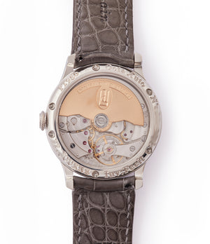 independent watchmaker early F. P. Journe Octa Lune 061-03L early brass movement platinum watch for sale online at A Collected Man London specialist of rare watches
