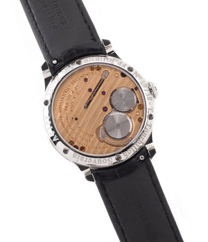 Cal. 1498 F.P. Journe Tourbillon Souverain 38 mm steel manual-winding dress watch at A Collected Man London endorsed seller of independent watchmakers