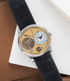for sale F. P. Journe Tourbillon Souverain 38 mm steel dress watch for sale online at A Collected Man London UK approved seller of independent watchmakers