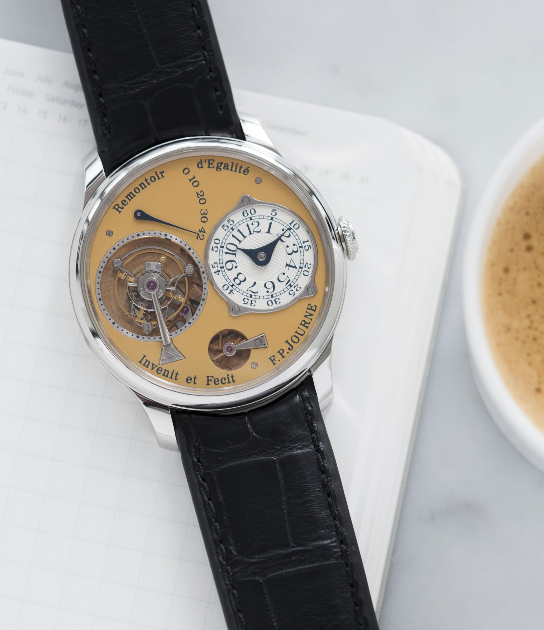 selling F. P. Journe Tourbillon Souverain 38 mm steel dress watch for sale online at A Collected Man London UK approved seller of independent watchmakers