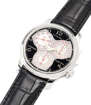 for sale F. P. Journe Centigraphe Souverain Black Label 40 mm platinum pre-owned rare watch for sale online at A Collected Man London approved retailer of independent watchmakers