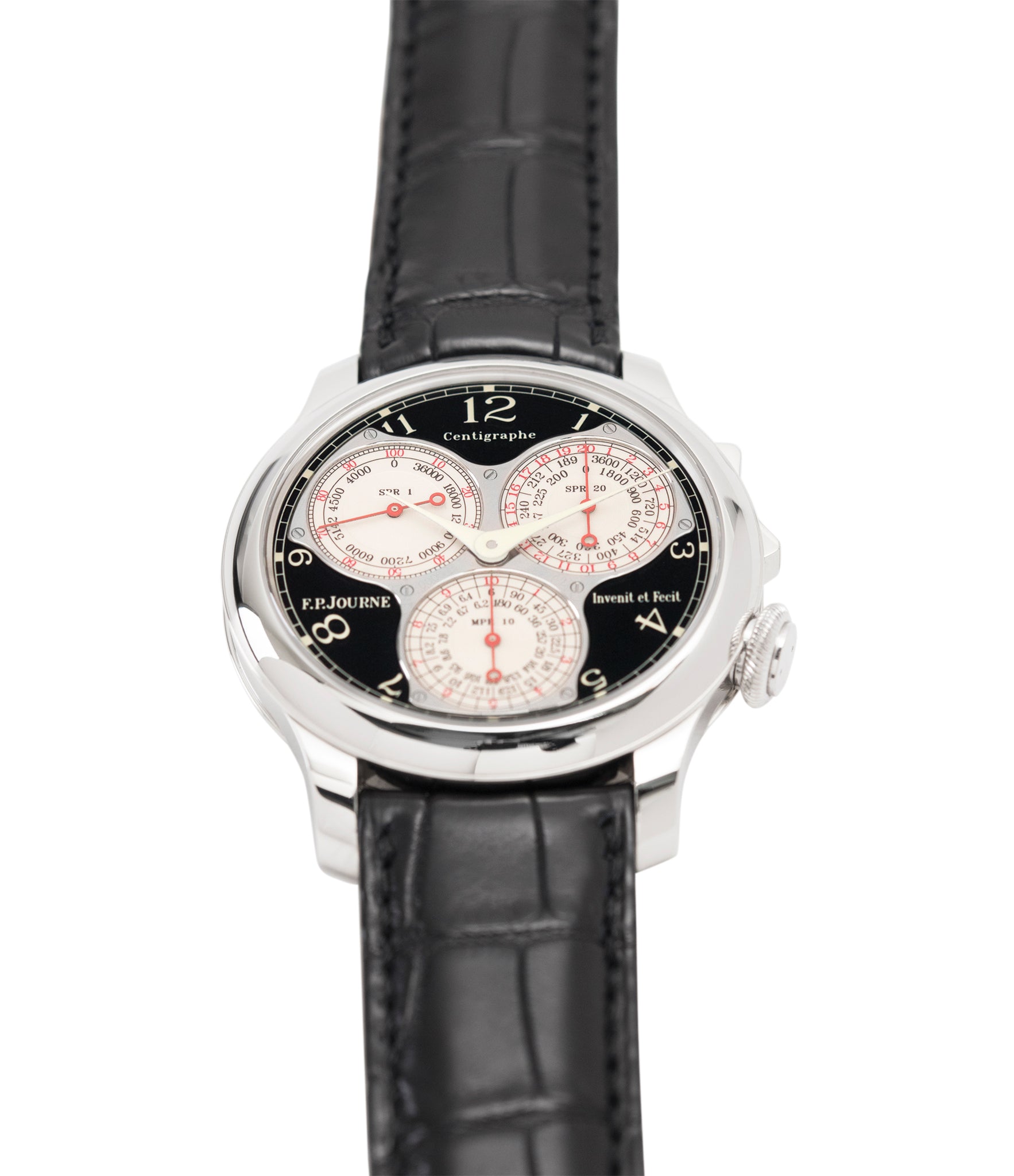 selling preowned F. P. Journe Centigraphe Souverain Black Label 40 mm pre-owned rare watch for sale online at A Collected Man London approved retailer of independent watchmakers