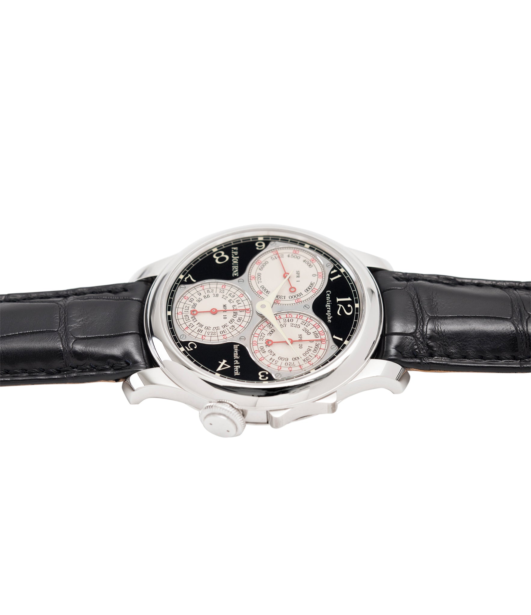 shop preowned F. P. Journe Centigraphe Souverain Black Label 40 mm pre-owned rare watch for sale online at A Collected Man London approved retailer of independent watchmakers