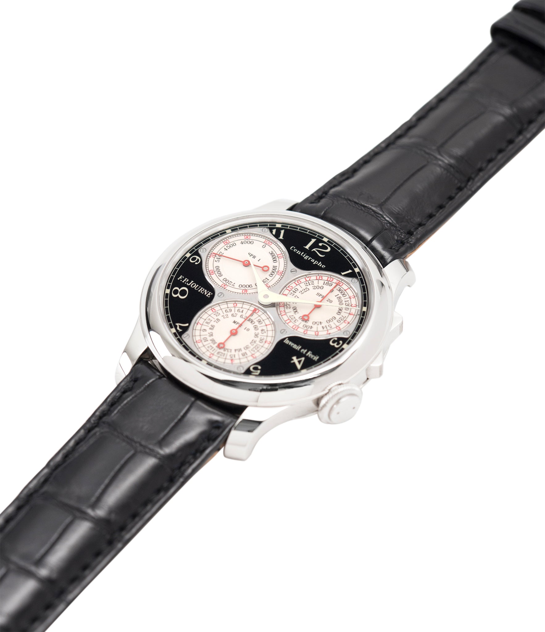 for sale preowned F. P. Journe Centigraphe Souverain Black Label 40 mm pre-owned rare watch for sale online at A Collected Man London approved retailer of independent watchmakers