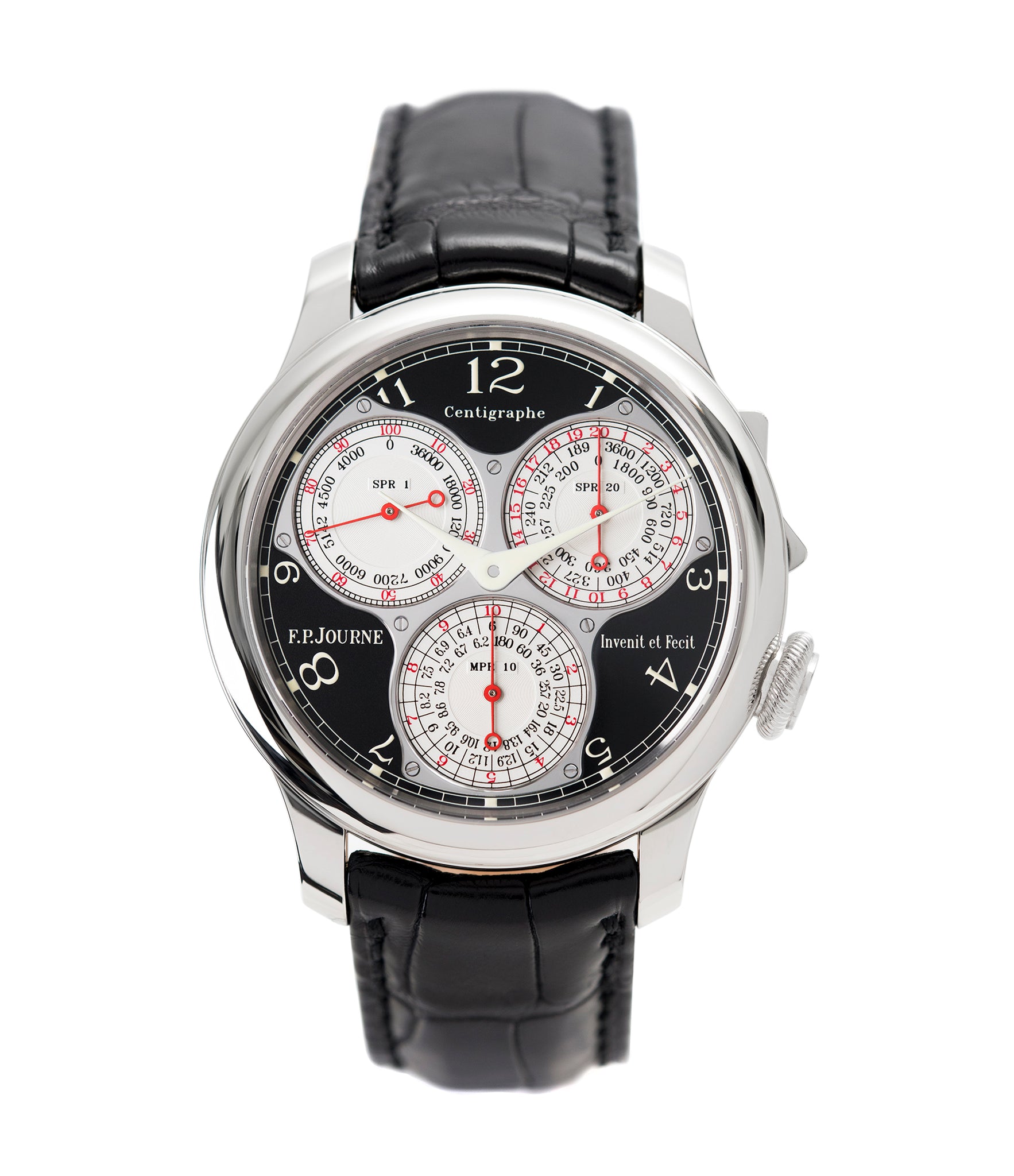 buy F. P. Journe Centigraphe Souverain Black Label 40 mm platinum pre-owned rare watch for sale online at A Collected Man London approved retailer of independent watchmakers