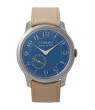 buy F. P. Journe Chronometre Bleu tantalum blue dial dress watch independent watchmaker for sale online at A Collected Man London