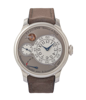 buy F. P. Journe Chronometre Optimum grey dial time-only dress watch for sale online at A Collected Man London UK specilalist of independent watchmakers