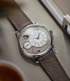 in-depth F. P. Journe Chronometre Optimum grey dial time-only dress watch for sale online at A Collected Man London UK specilalist of independent watchmakers