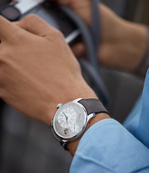 collect F. P. Journe Chronometre Optimum grey dial time-only dress watch for sale online at A Collected Man London UK specilalist of independent watchmakers