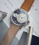 unique piece F. P. Journe Chronometre Optimum Lapis Lazuli blue stone dial dress watch for sale A Collected Man London UK specialist independent watchmaker
