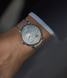 piece unique F. P. Journe Chronometre Optimum pearl dial platinum dress watch independent watchmaker for sale online A Collected Man London UK specialist rare watches