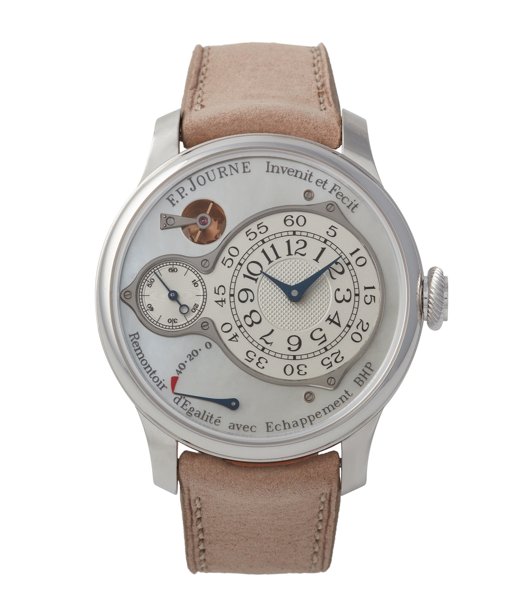 buy F. P. Journe Chronometre Optimum pearl dial platinum dress watch independent watchmaker for sale online A Collected Man London UK specialist rare watches