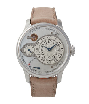 buy F. P. Journe Chronometre Optimum pearl dial platinum dress watch independent watchmaker for sale online A Collected Man London UK specialist rare watches
