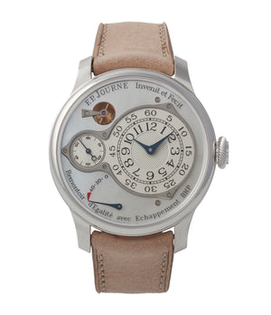 buy F. P. Journe Chronometre Optimum pearl dial platinum dress watch independent watchmaker for sale online A Collected Man London UK specialist rare watches
