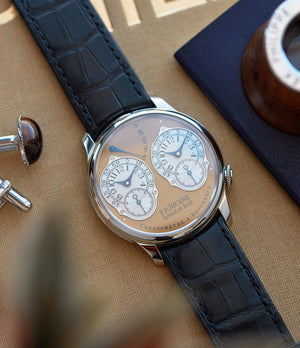independent watchmaker F.P. Journe Limited Edition Chronomètre Résonance steel 38mm dress watch for sale online at A Collected Man London UK specialist of rare watches