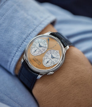 buy pre-owned F.P. Journe Limited Edition Chronomètre Résonance steel 38mm dress watch for sale online at A Collected Man London UK specialist of independent watchmakers
