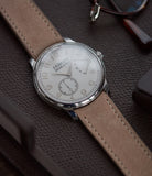 F. P. Journe Chronometre Souverain 38mm platinum silver custom dial for sale online at A Collected Man London UK specialist of independent watchmakers