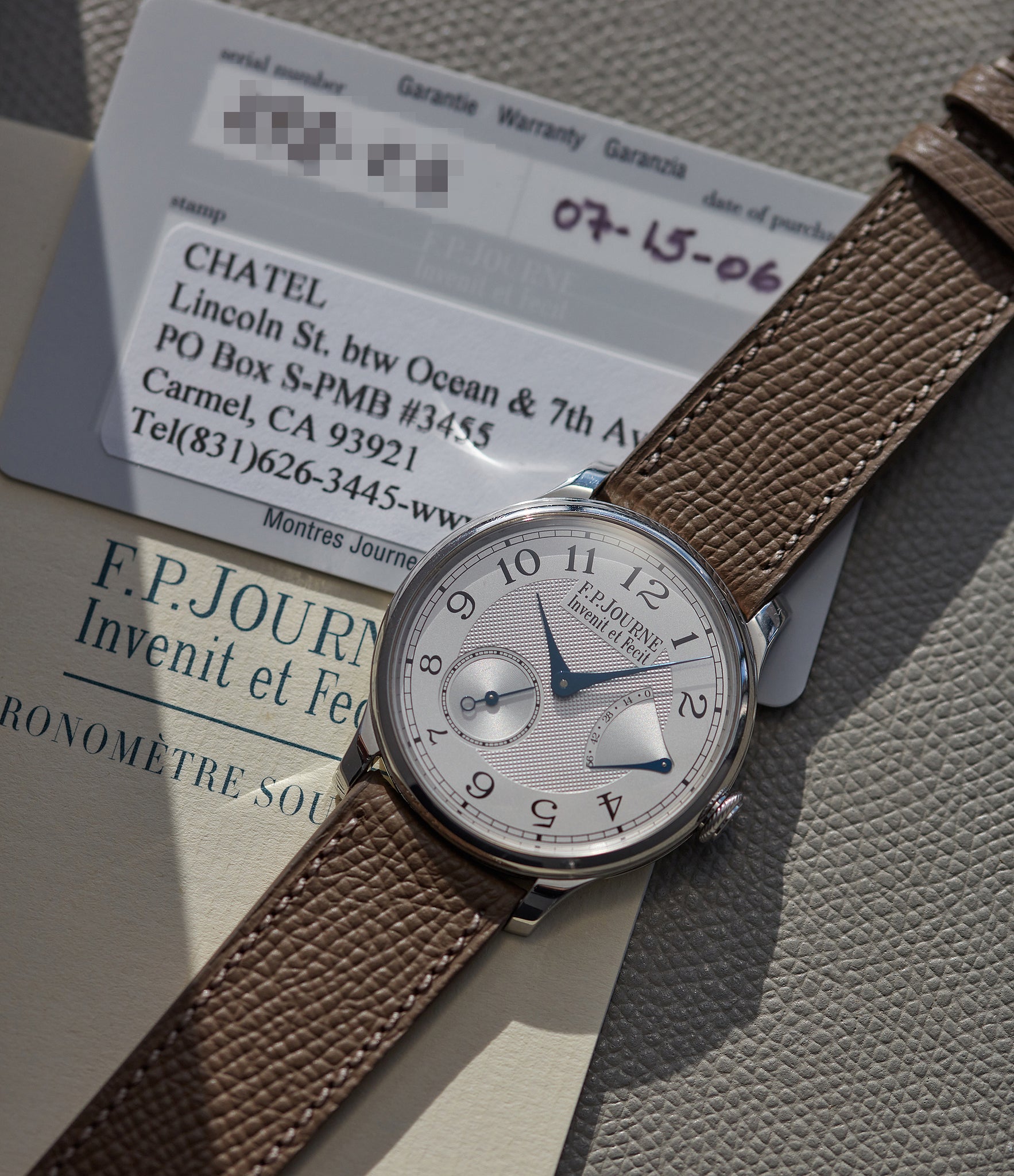 Chronomètre Souverain | 38mm | Platinum