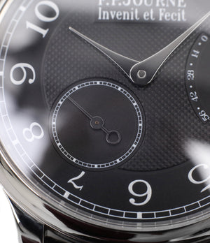 selling rare F. P. Journe Chronometre Souverain Black label platinum 38 mm watch online at A Collected Man