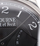 black dial rare F. P. Journe Chronometre Souverain Black label platinum 38 mm watch online at A Collected Man