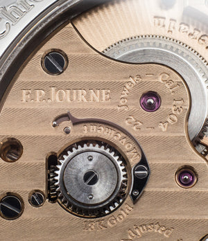 movement manual-winding buy F. P. Journe Chronometre Souverain Black label platinum 38 mm watch online at A Collected Man
